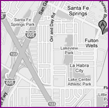 Santa Fe Springs map