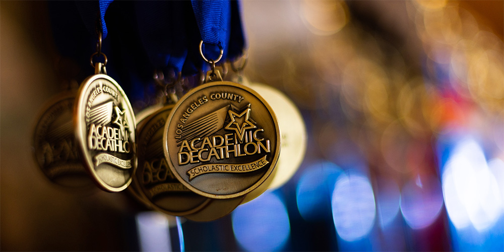 Academic Decathlon medals
