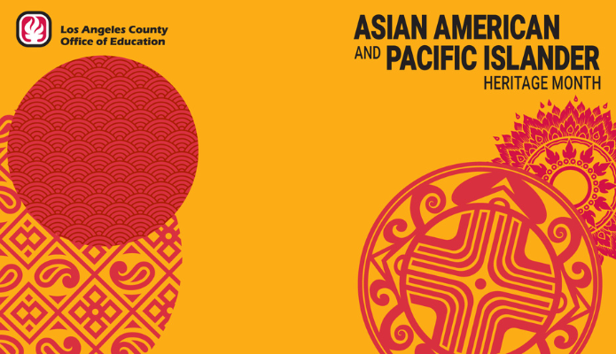 Decorative banner with title Asian American and Pacific Islander Heritage Month