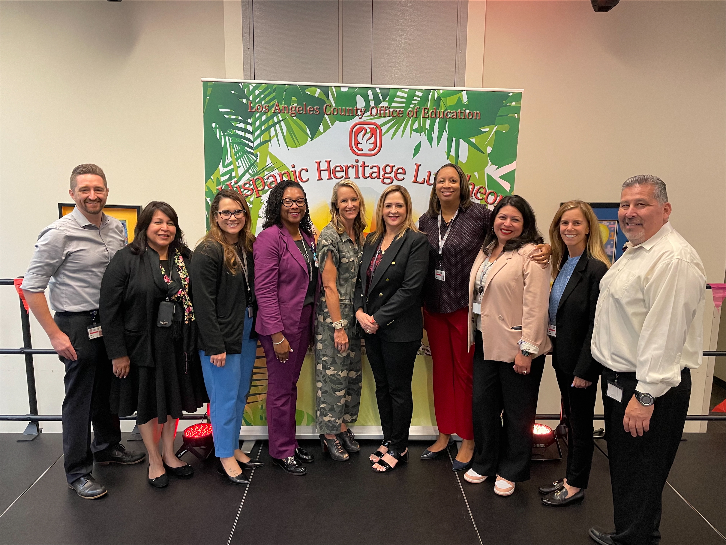 Group photo of Hispanic Heritage Luncheon celebration