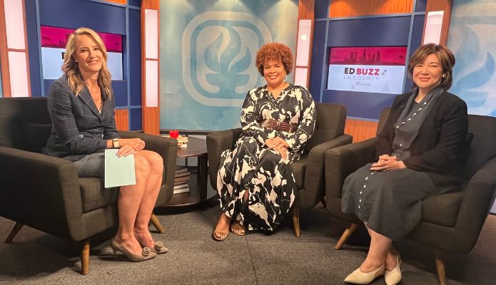 Ed Buzz guests speaking about CalKIDS Scholarship