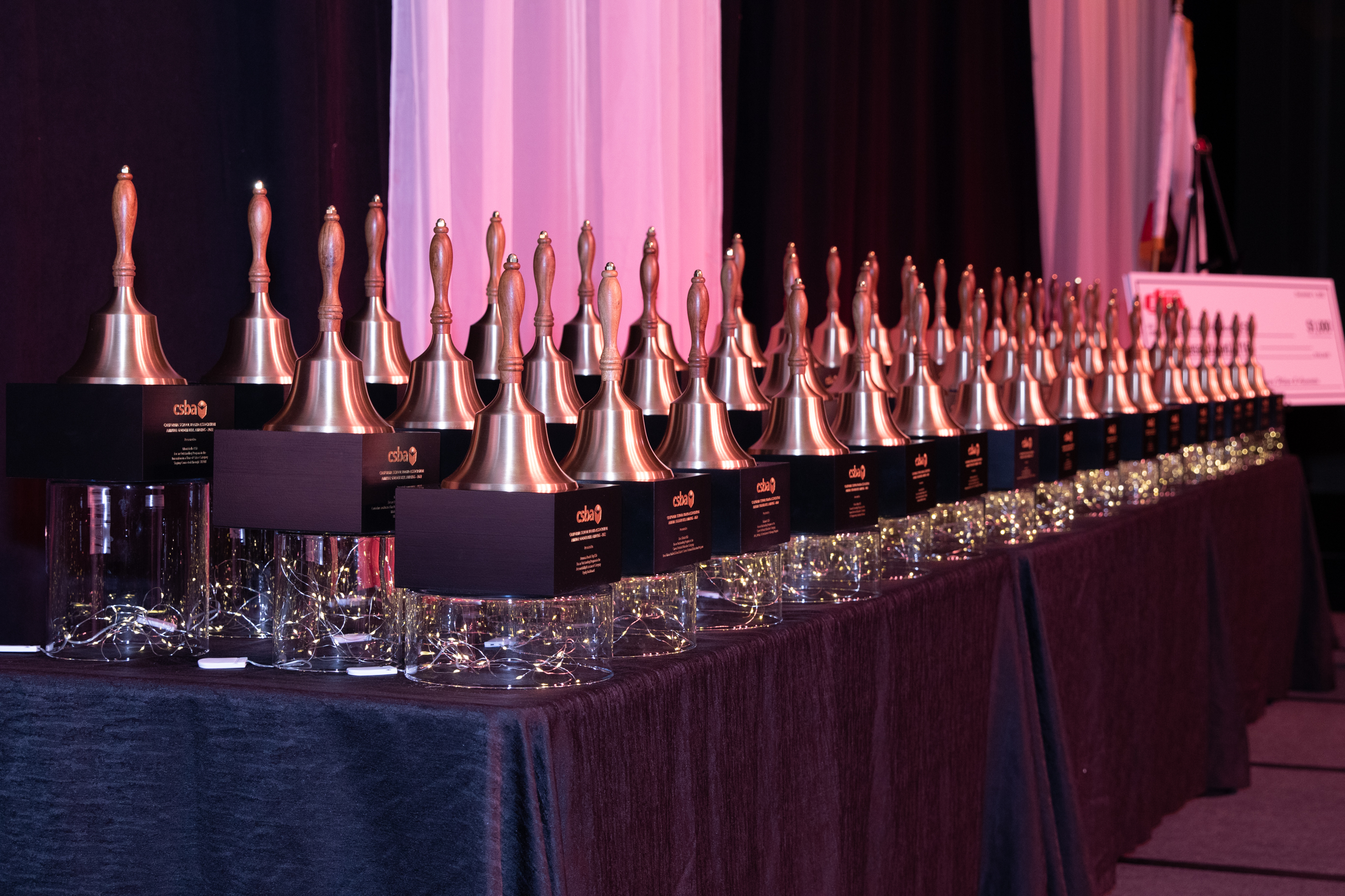 Golden Bell Award Trophies