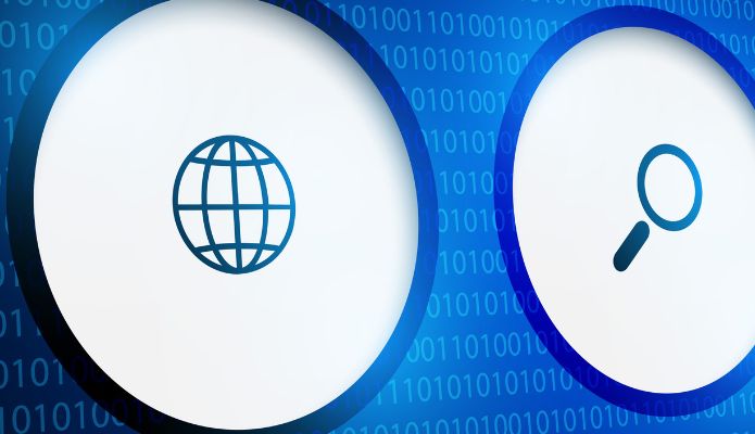 Website and search icons