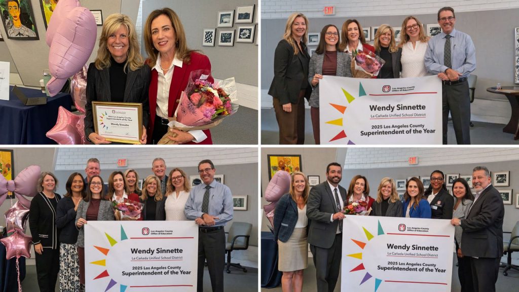 LCUSD SOY LCUSD Superintendent Sinnette receives Superintendent of the Year Award
