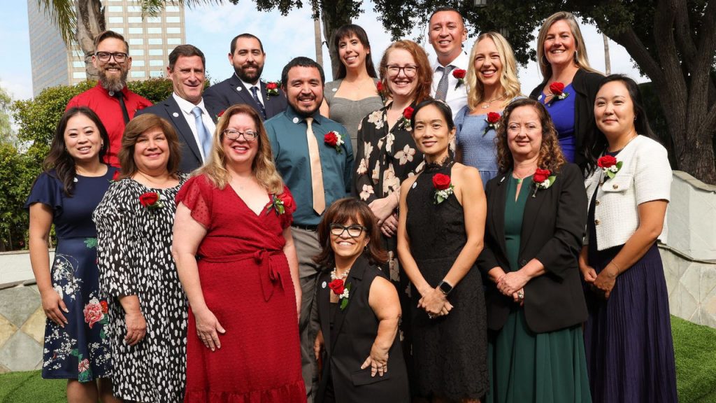 Group photo of the 2025-26 LA County Teachers of the Year