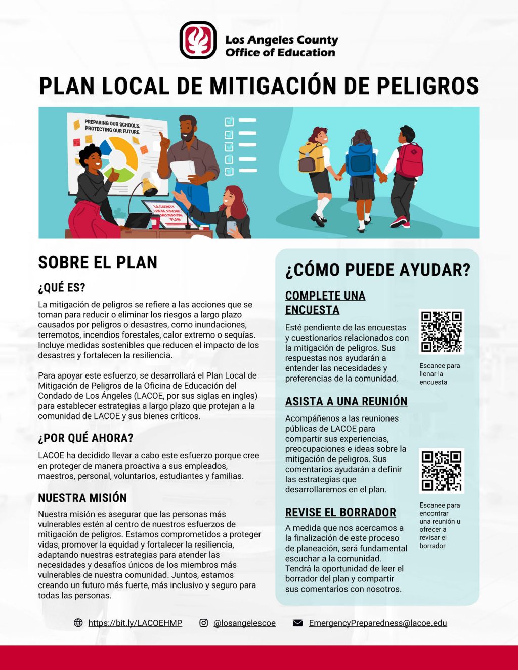 Hazard Mitigation Plan Spanish Flyer