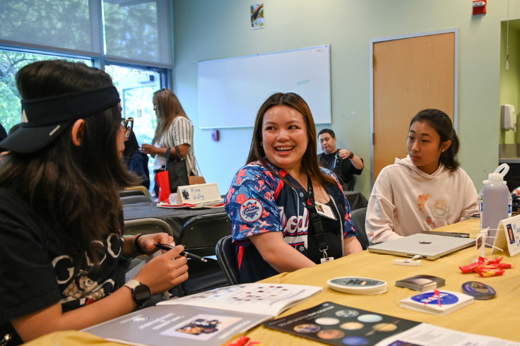Engaging Girls in STEM group discussion