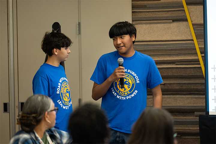 Students from Don Julian TK-8 School's ROAR Student Council present at National Community Schools Conference