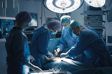 surgeons in operating room