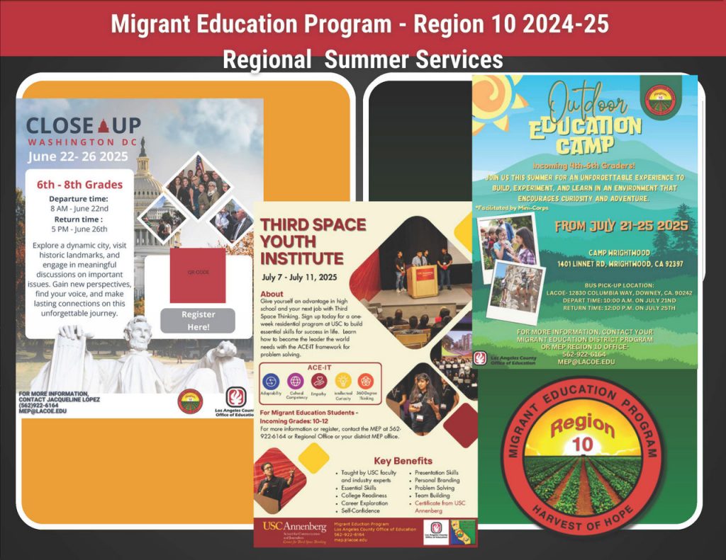 MEP Summer Programs 2024-25
