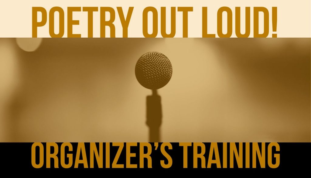 POETRY OUT LOUD! ORGANIZER'S Training Event_e-flyer v1 - POL 26/27 ORGANIZER's TRAINING in MUSTARD