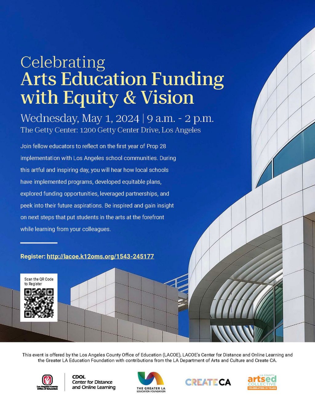 Arts Education Funding Event Flyer