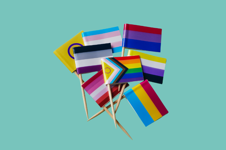 Collection of LGBTQIA+ flags