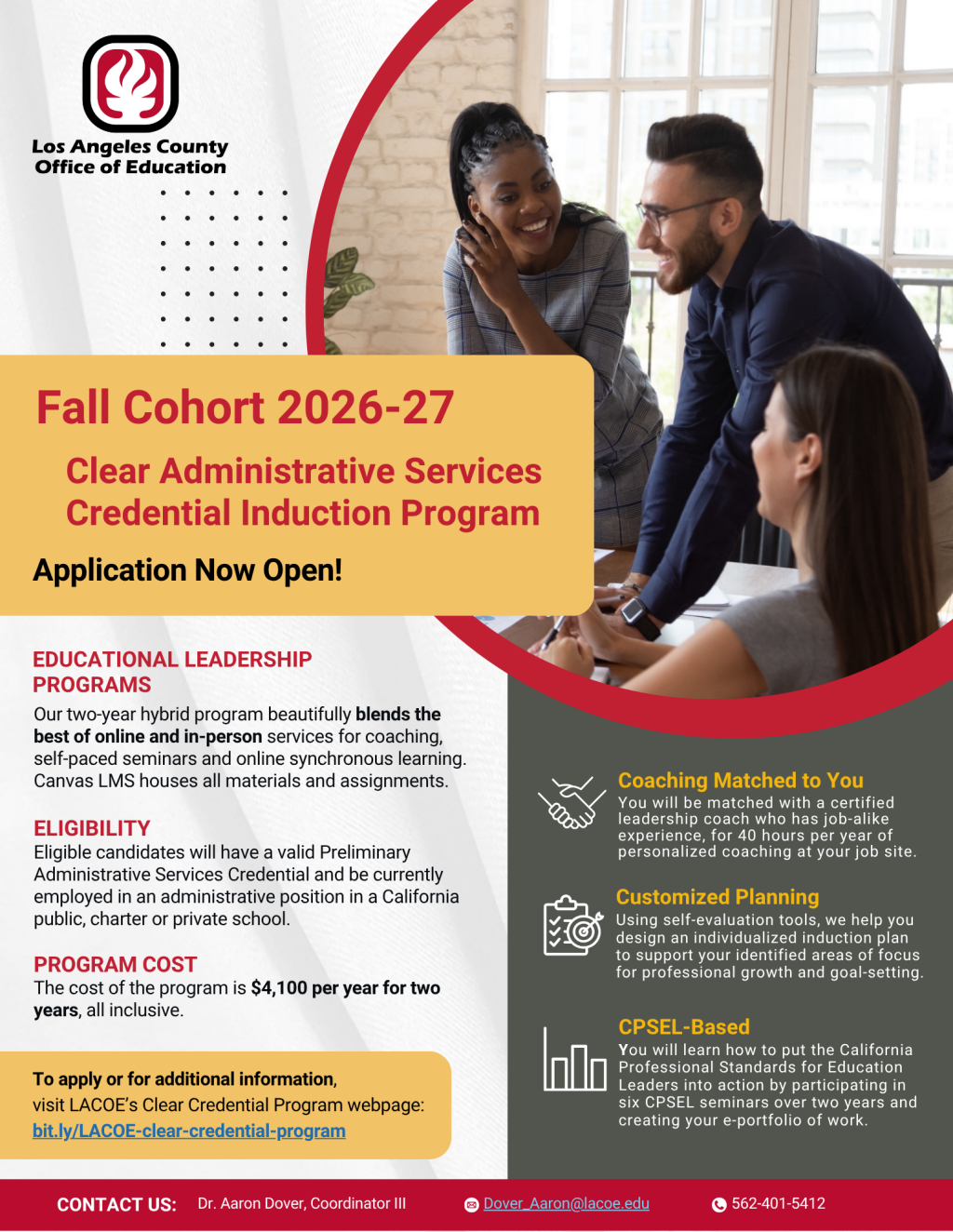 Clear Credential Fall Cohort 2026-27 Flyer
