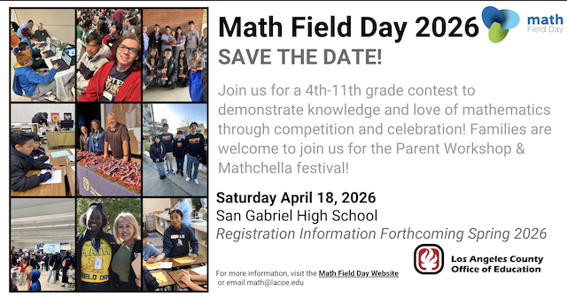 Math Field Day 2025 – Flyer