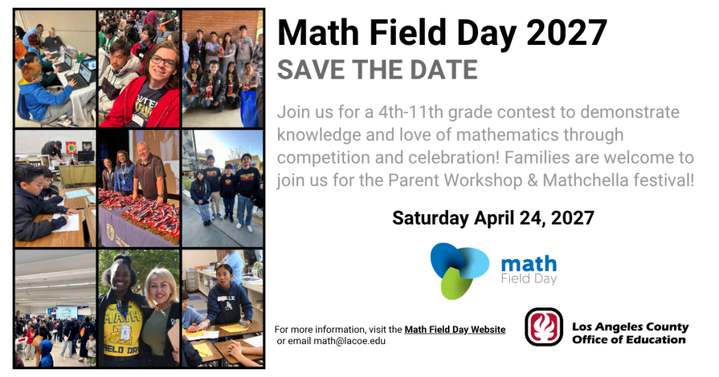 Math Field Day 2025 – Flyer