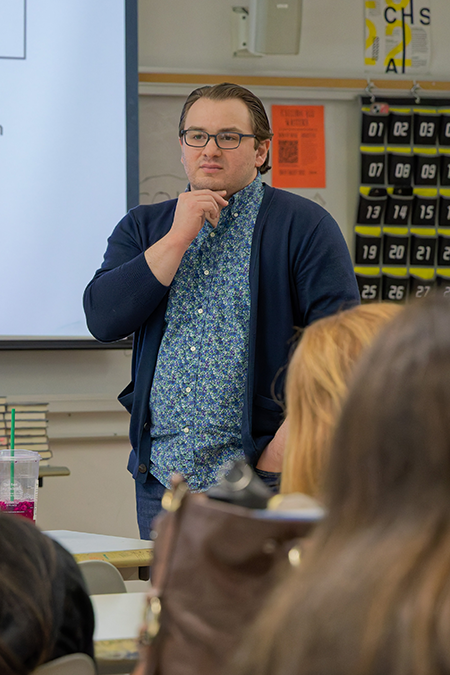 Teacher in a classroom