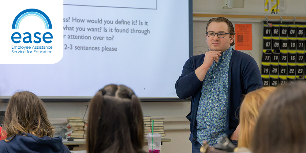Teacher in a classroom